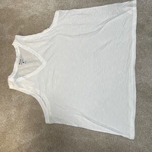 Madewell Cream V-Neck Top